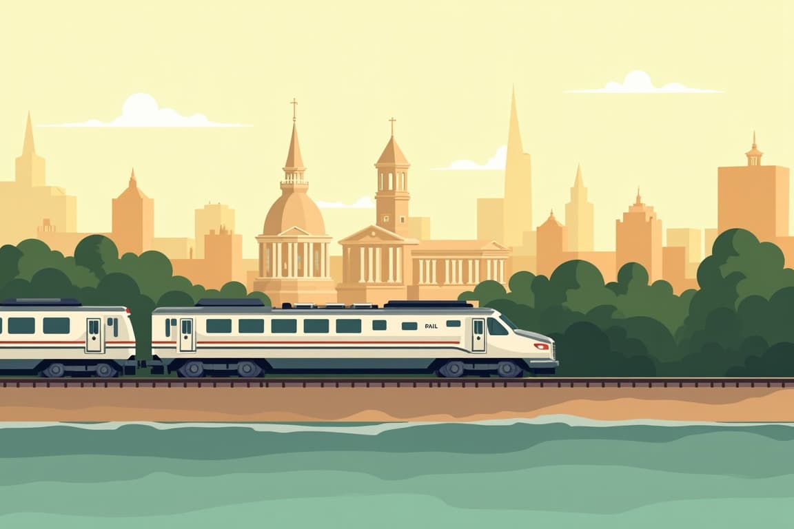 Illustration of East Coast Icons