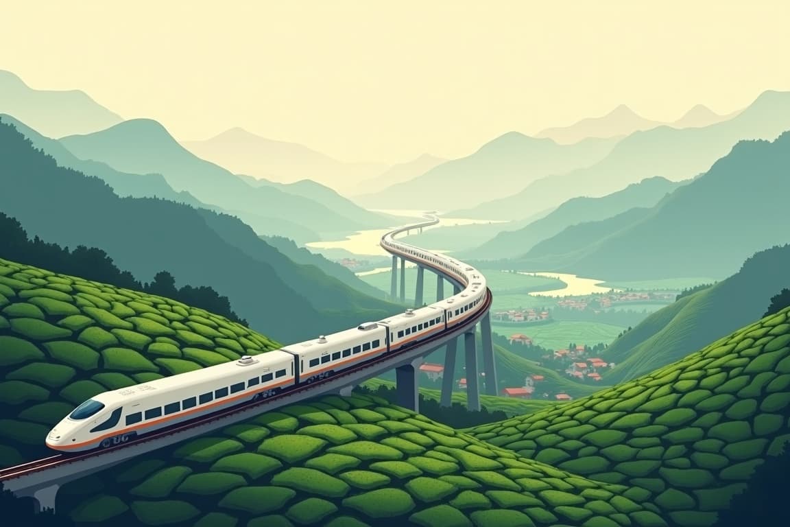 Illustration of Eastern China by Rail