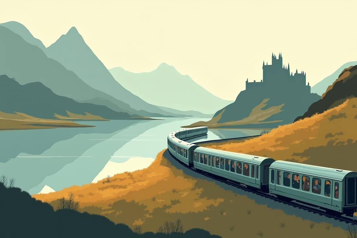 Illustration of Edinburgh and Dublin