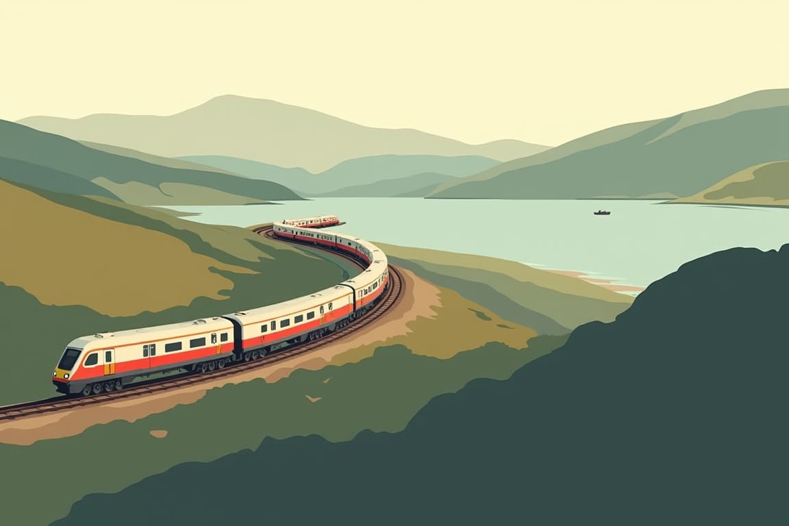 Illustration of Edinburgh & Loch Lomond Journey