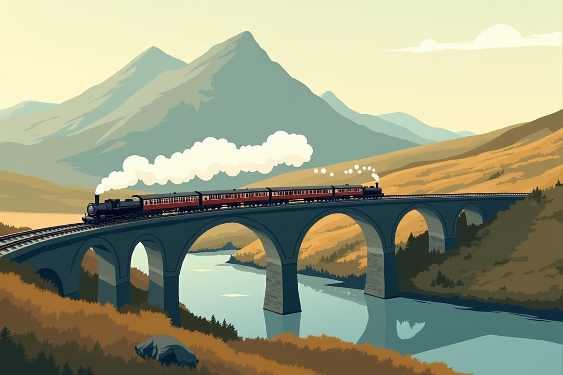 Illustration of Edinburgh, the Highlands & Islands