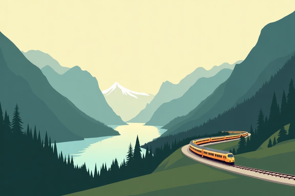 Illustration of Essence of Sognefjord