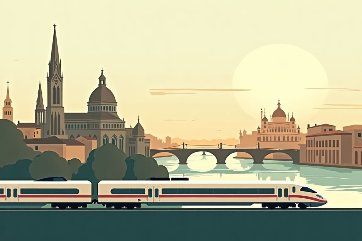Illustration of Essential Cities of Northern Italy