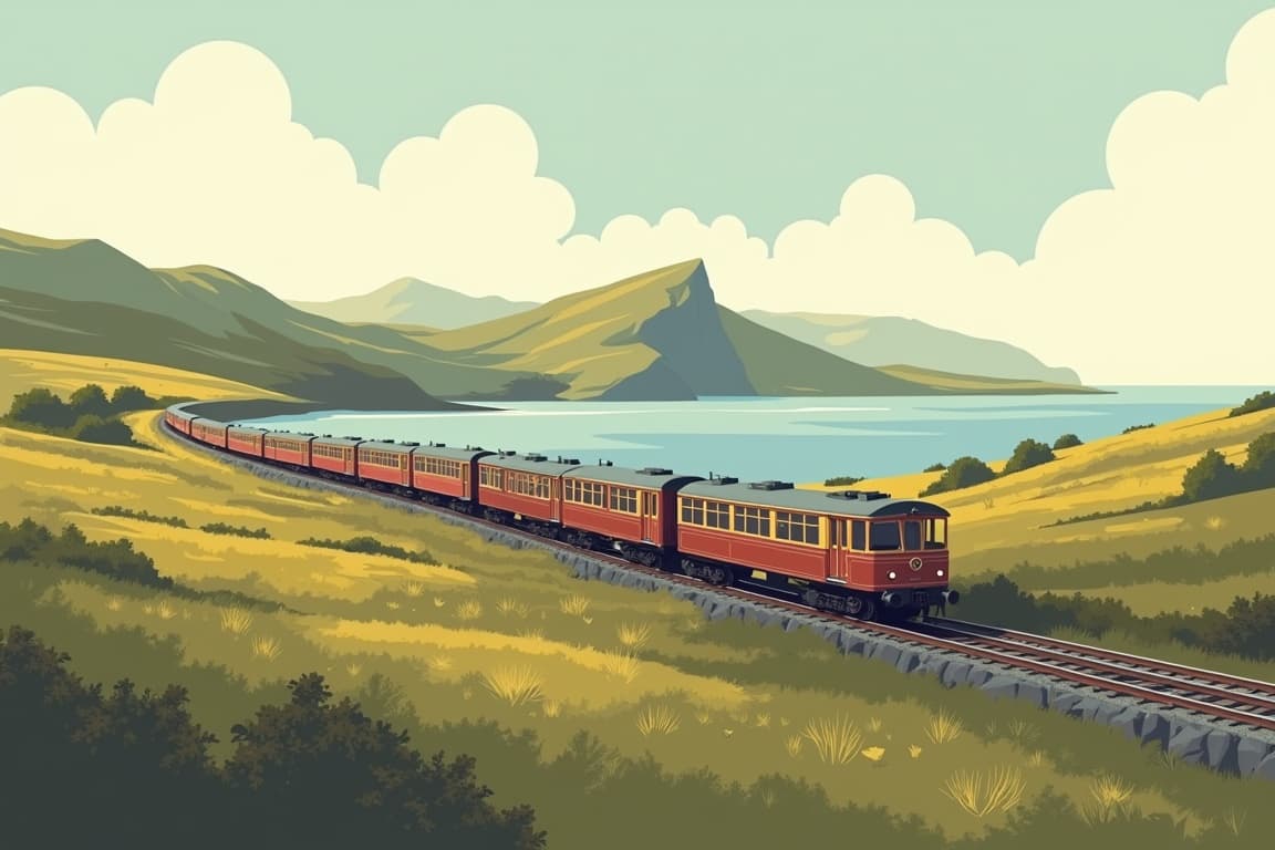 Illustration of Exclusive Rail Tour around Ireland