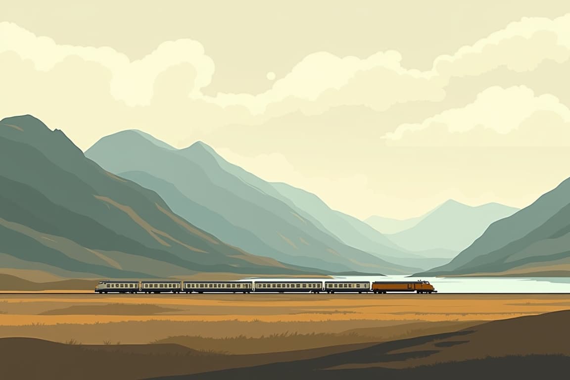 Illustration of Explore Scotland by Rail