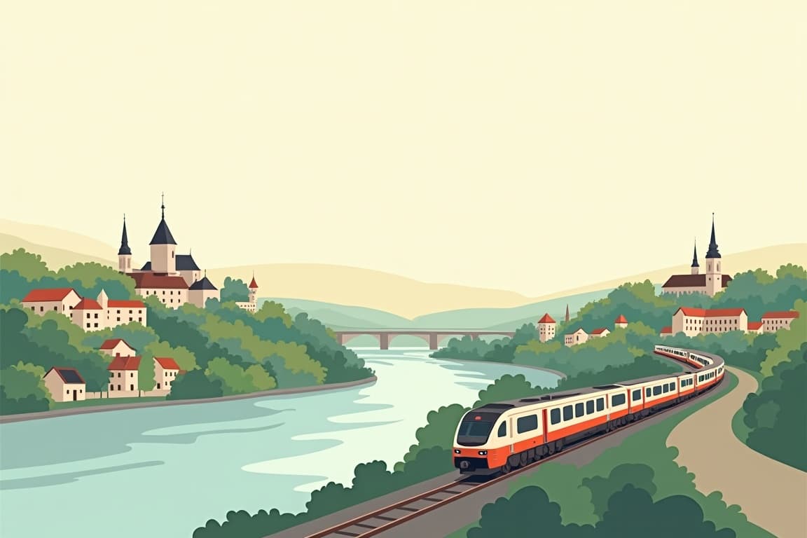 Illustration of Fall of the Iron Curtain