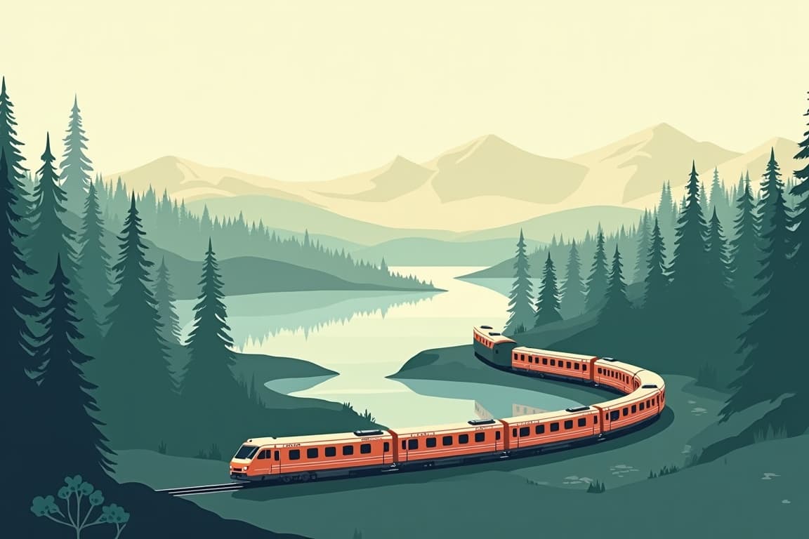 Illustration of Finnland, Schweden und Norwegen