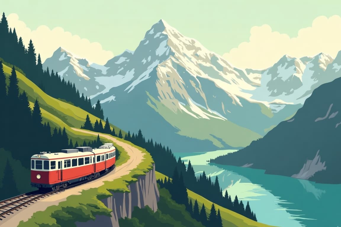 Illustration of Five-Star Jungfrau Express