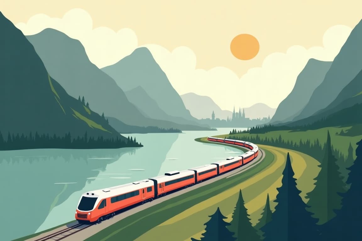 Illustration of Fjords and Fairytales