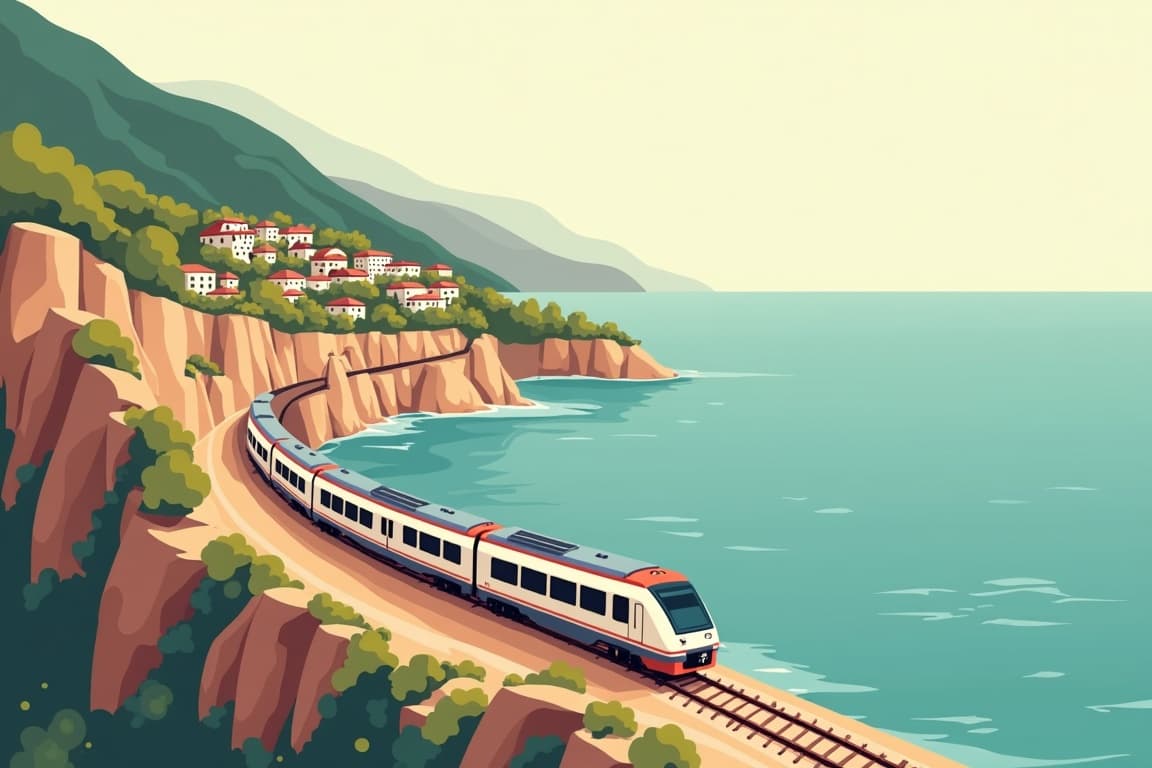 Illustration of Florence and Liguria