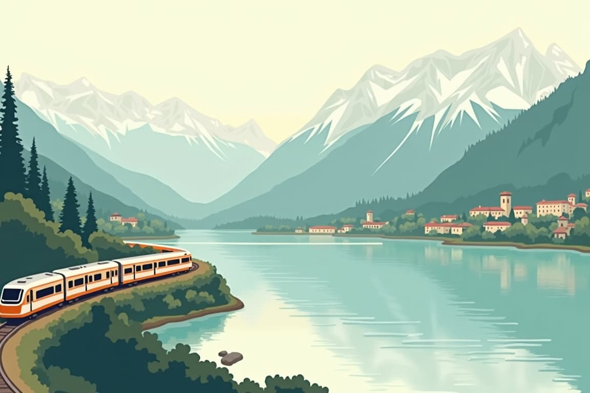 Illustration of Florence via the Alps