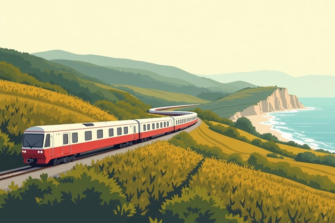 Illustration of France and Spain Wine Tour