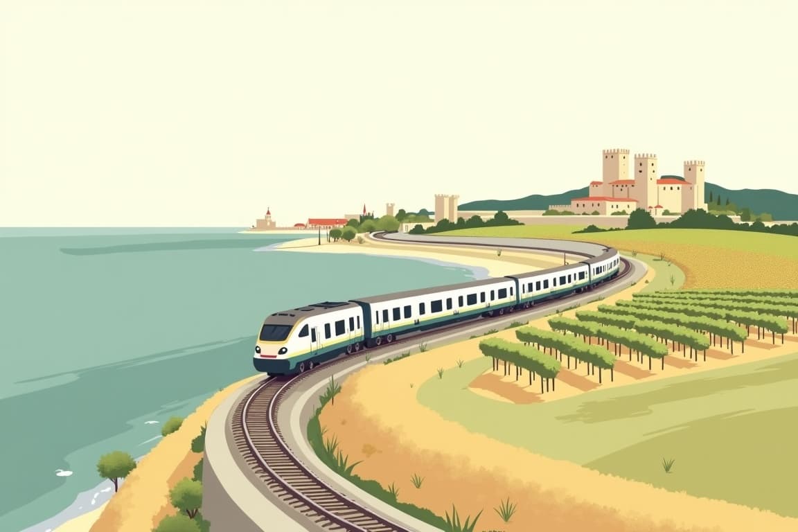 Illustration of France's Atlantic Coast