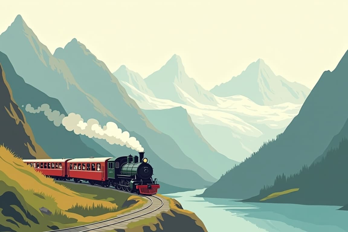 Illustration of Furka Steam Railway