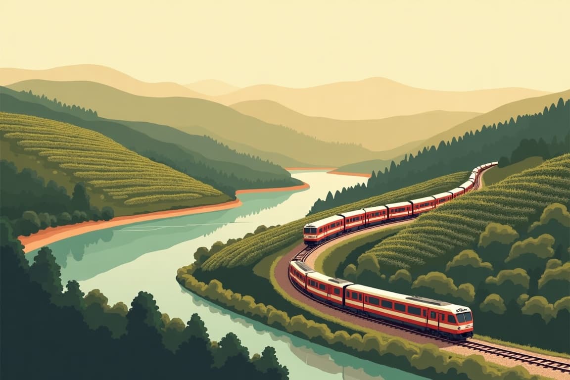 Illustration of Galicia and the Douro Valley