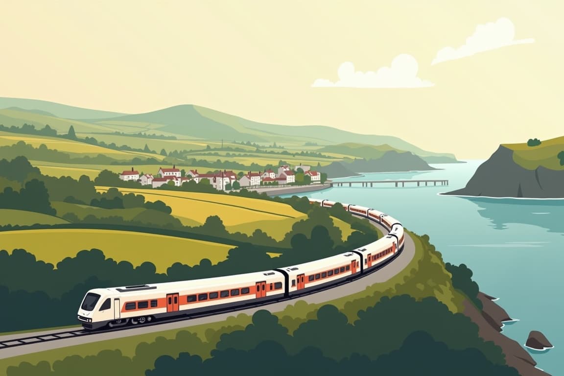 Illustration of Galway, Dublin, Cork, and Cobh