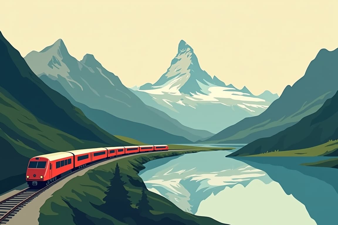 Illustration of Glacier Express: 1 Week