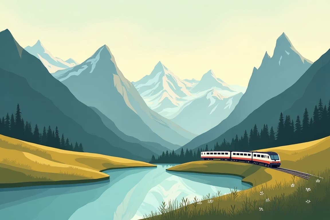 Illustration of Glacier Express: 2 Weeks