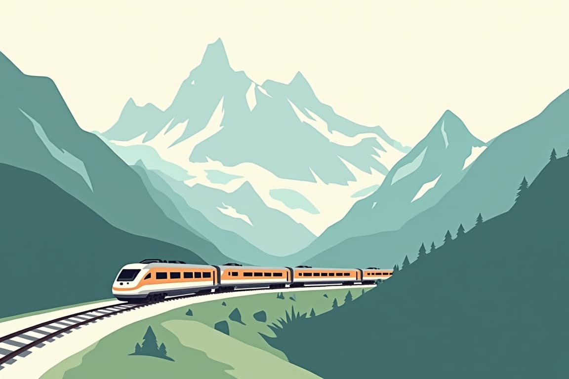 Illustration of Glacier Express Excellence Class