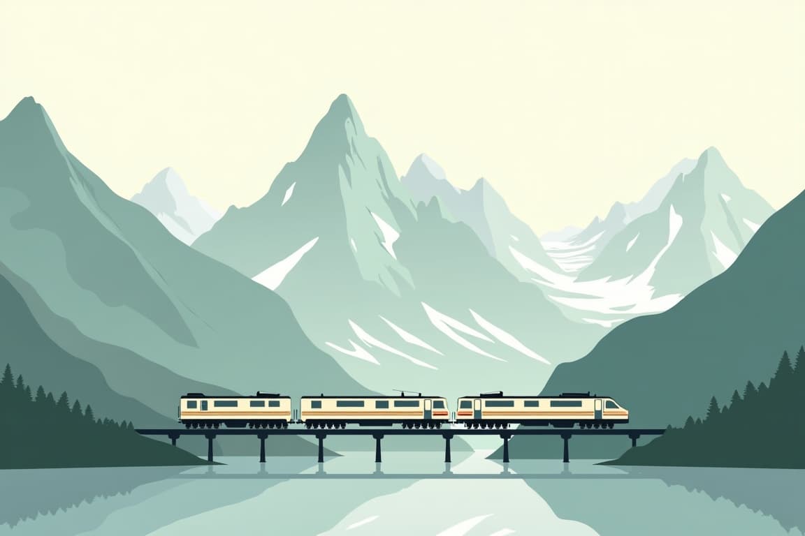 Illustration of Glacier Express