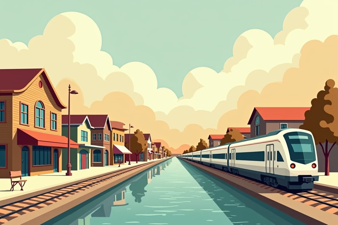 Illustration of Gold Rush Trail by Rail