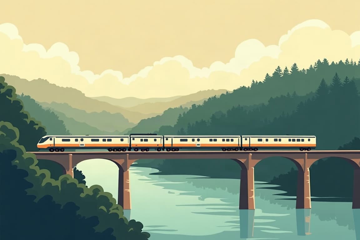 Illustration of Golden West Rail Tour 2027