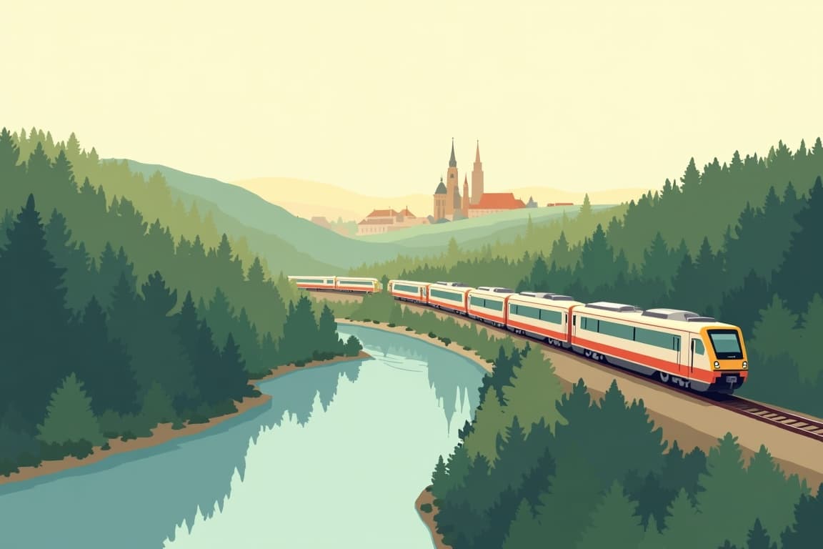 Illustration of Grand Berlin, Dresden, and Prague