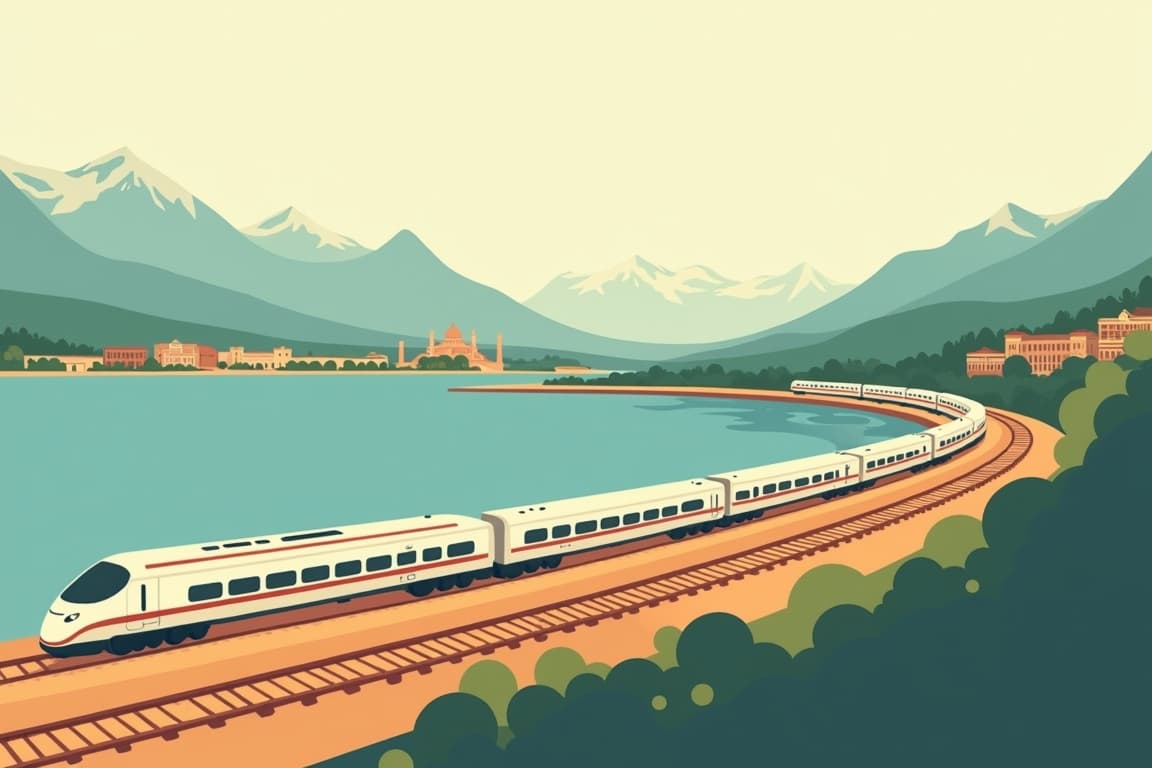 Illustration of Grand Highlights of Europe