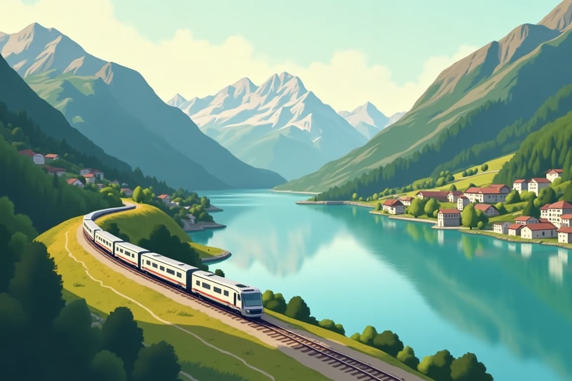 Illustration of Grand Italy and Switzerland