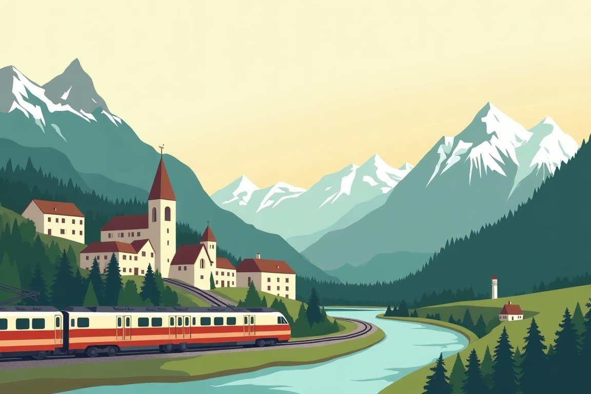 Illustration of Grand Munich, Salzburg and Innsbruck