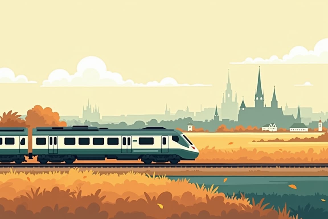 Illustration of Grand Paris, Brussels and Amsterdam