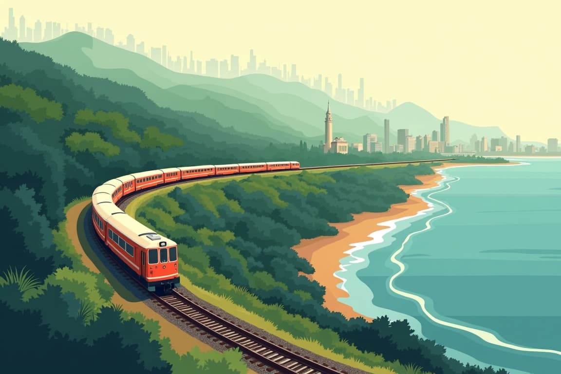 Illustration of Grand Rail Tour of Brazil