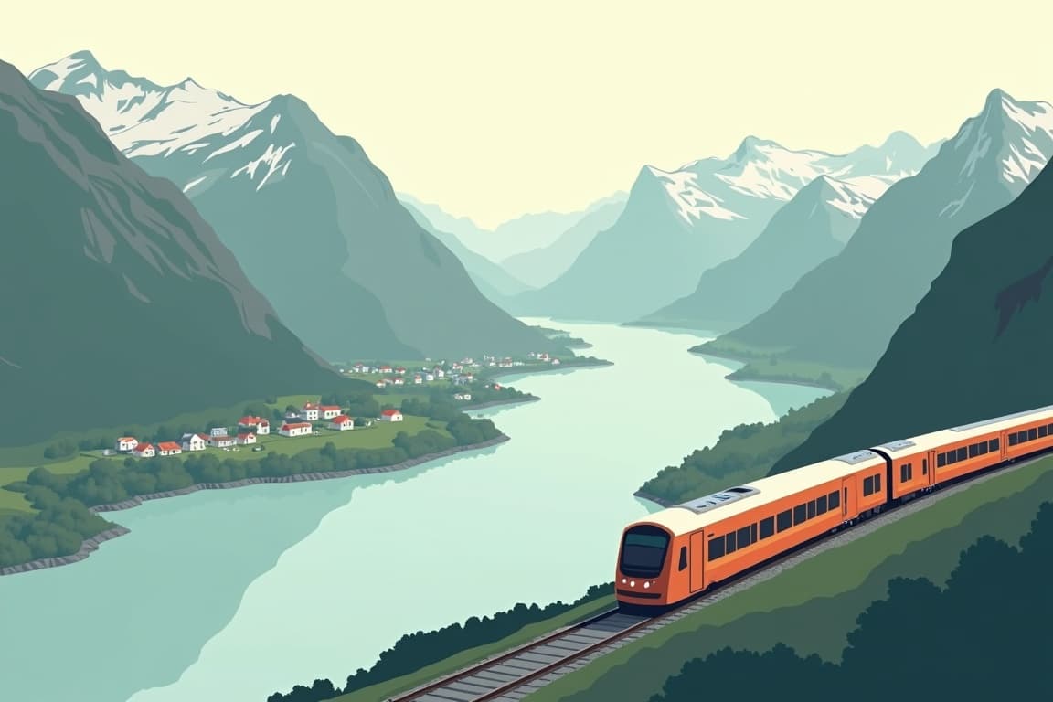 Illustration of Grand Tour of Norway