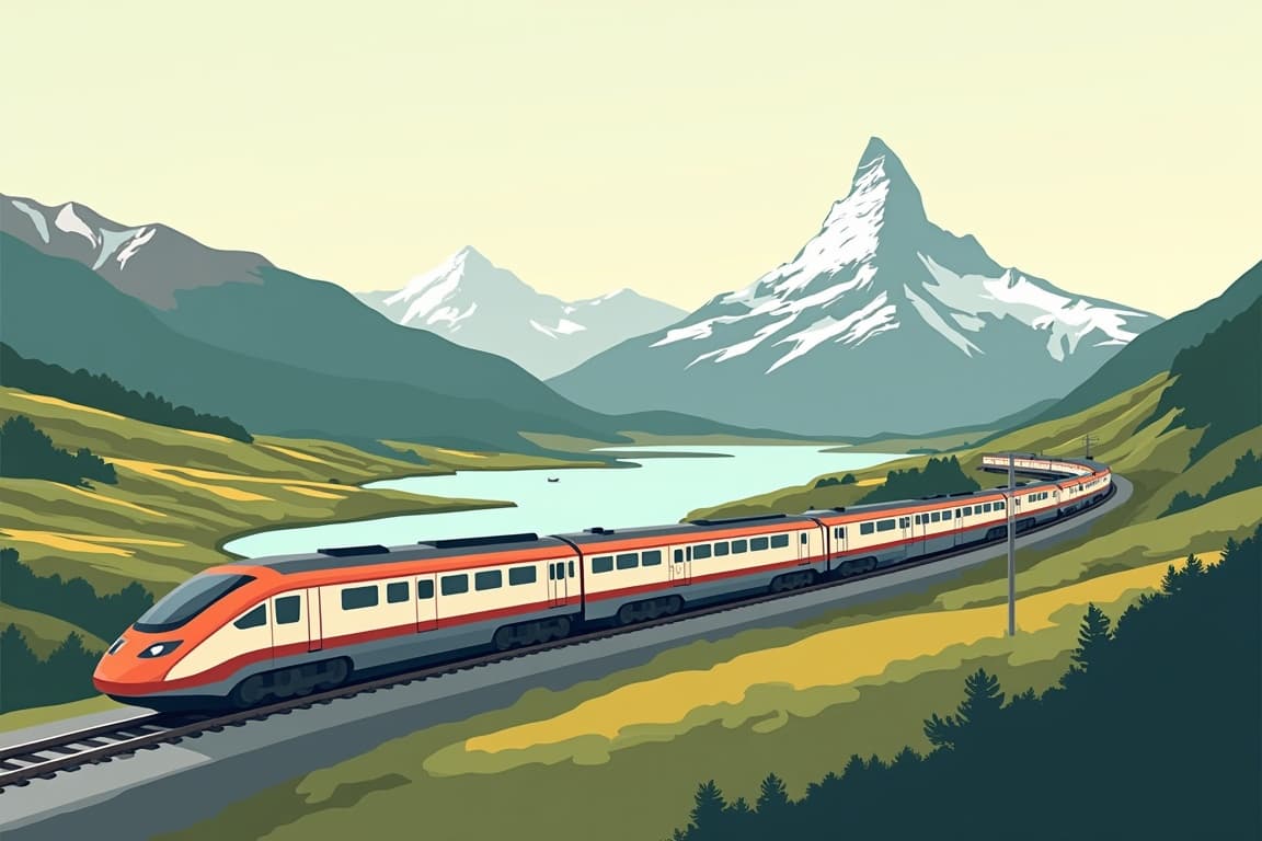 Illustration of Grandeur of the Glaciers