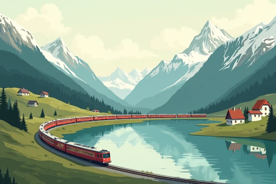 Illustration of Grandiose Schweizer Bergwelt