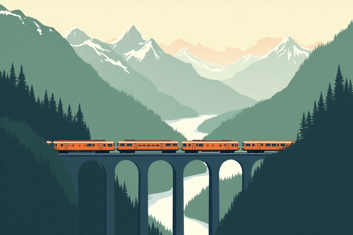Illustration of Graubunden Summer Highlights