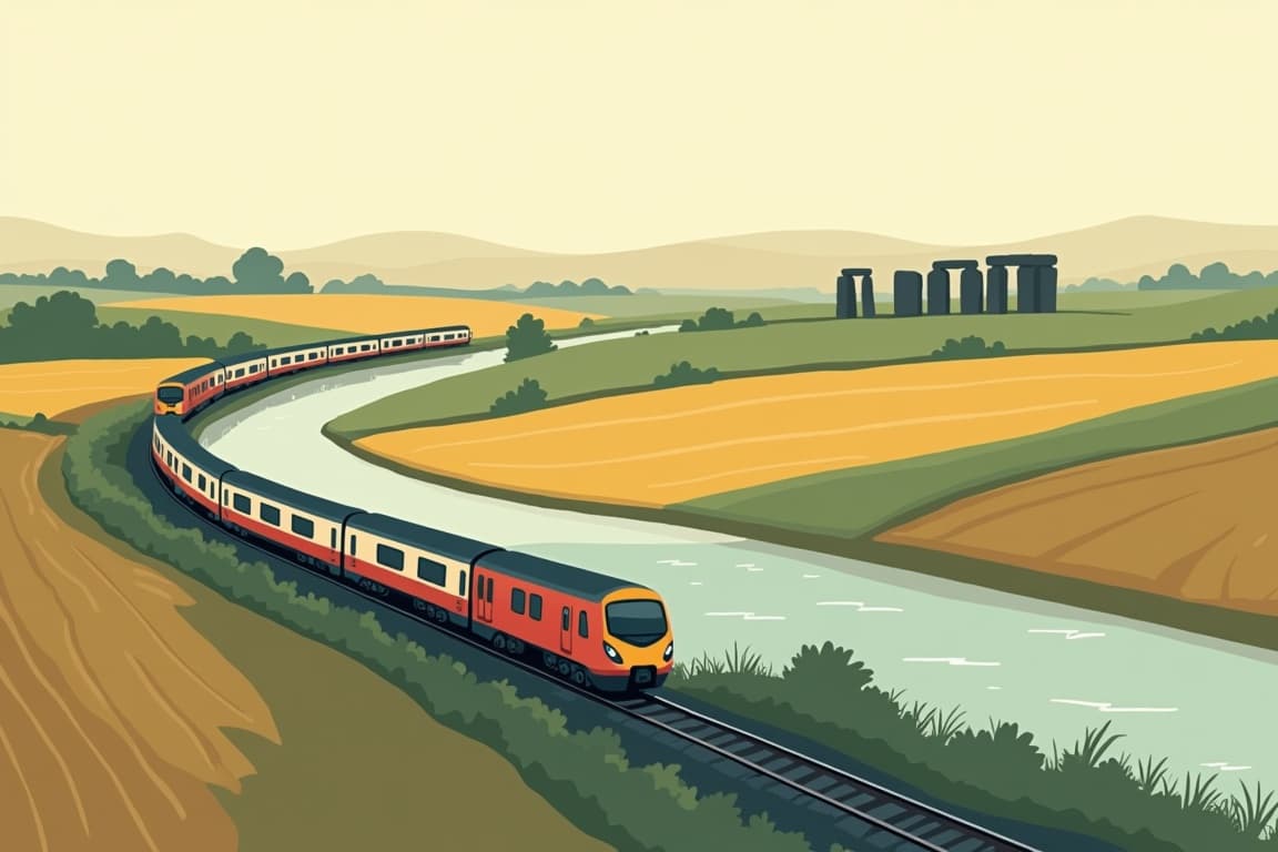 Illustration of Great Britain by Rail