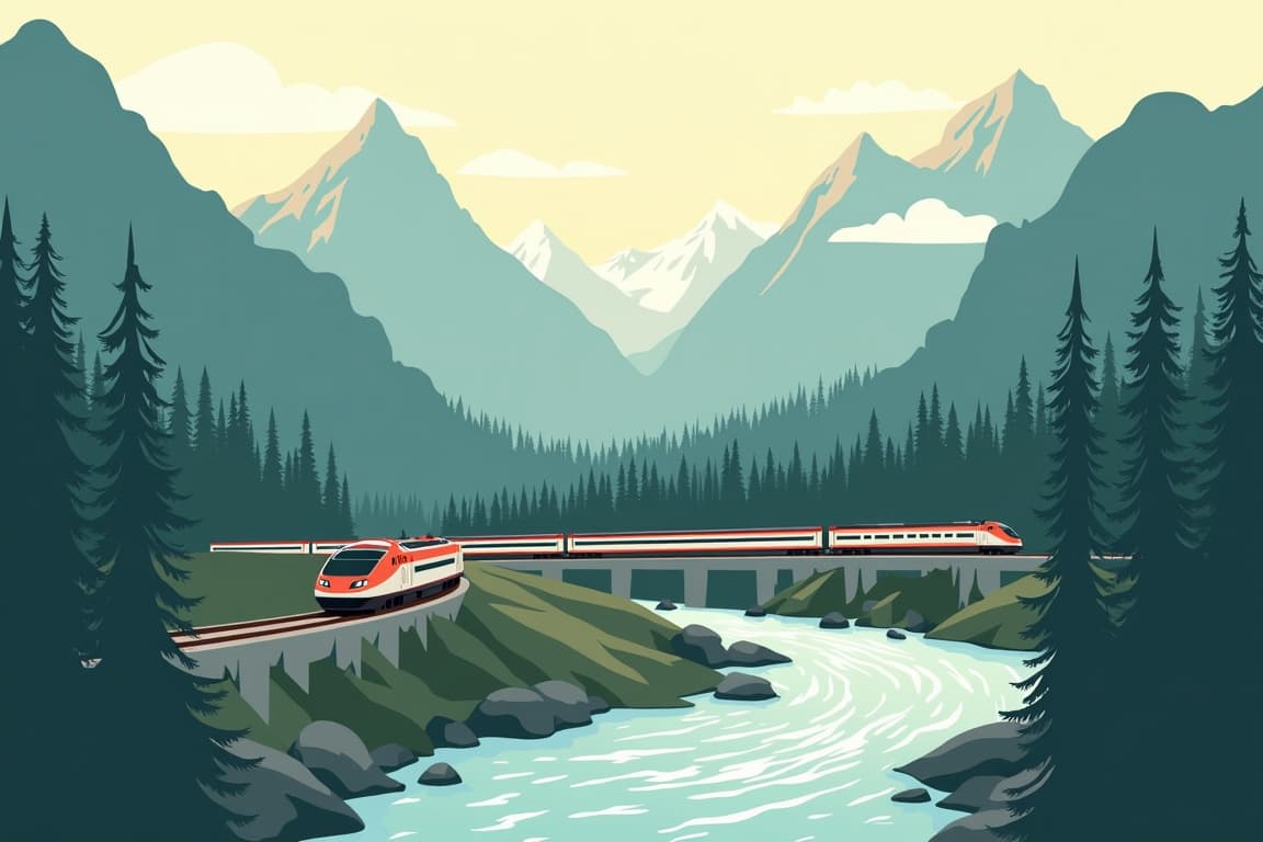 Illustration of Great Canadian Rail Adventure