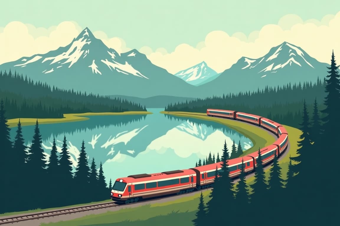 Illustration of Great Canadian Rail Odyssey