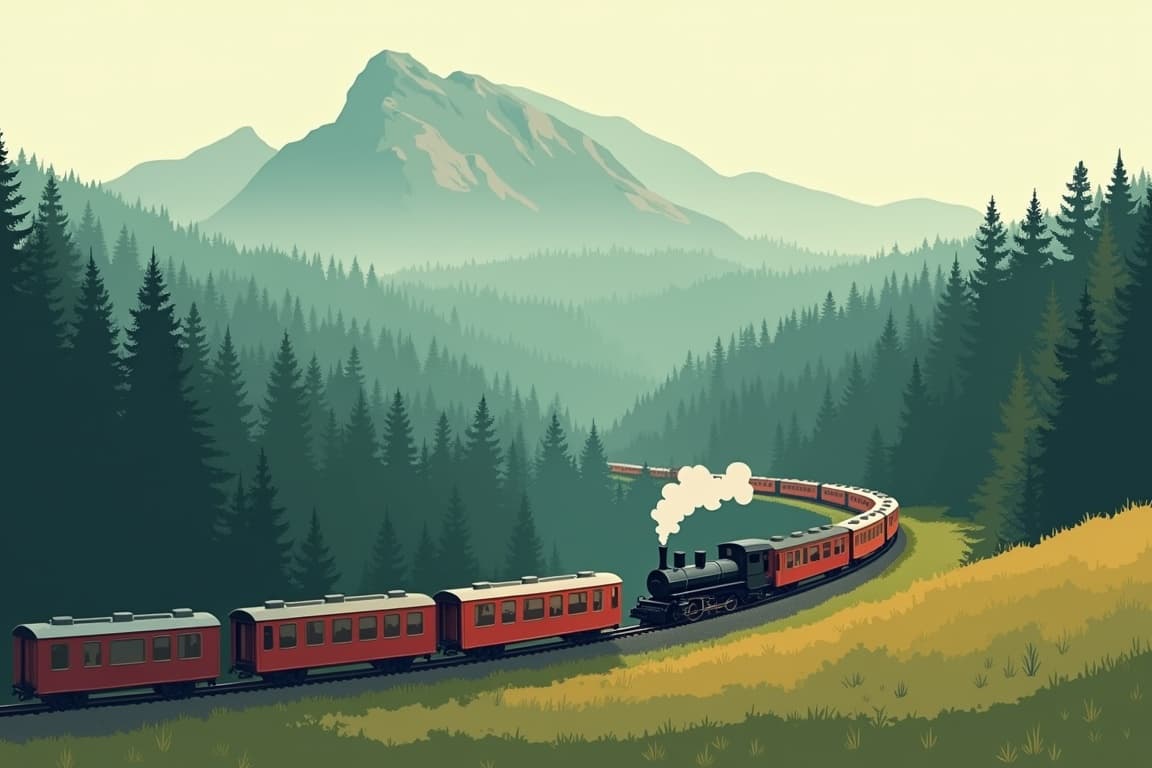 Illustration of Harz Mountains