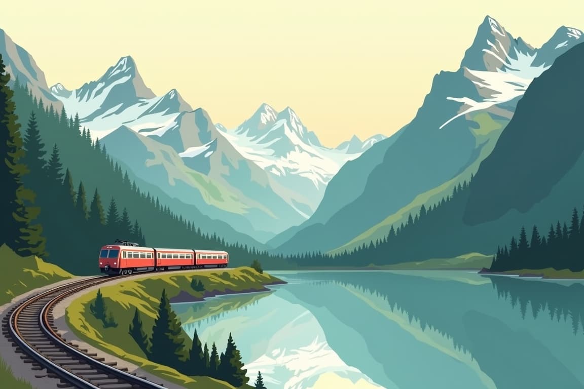 Illustration of Highlights of Switzerland