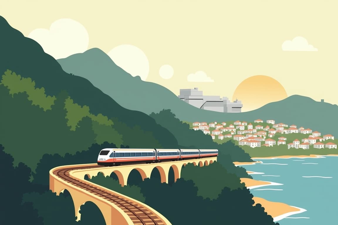 Illustration of Highlights of the Basque Country