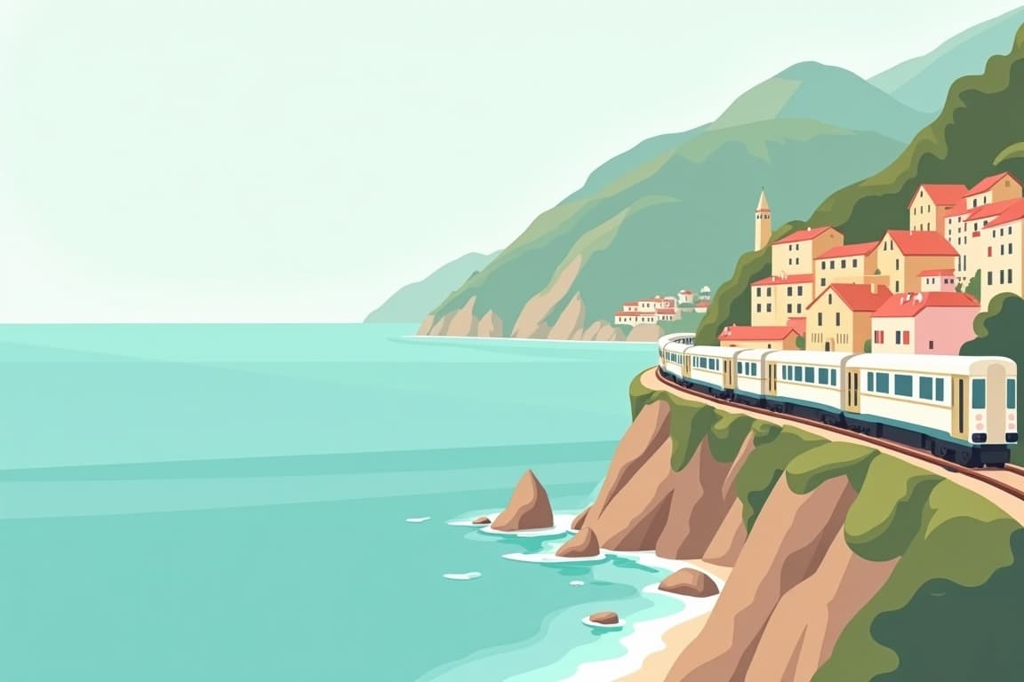 Illustration of Highlights of the Italian Riviera