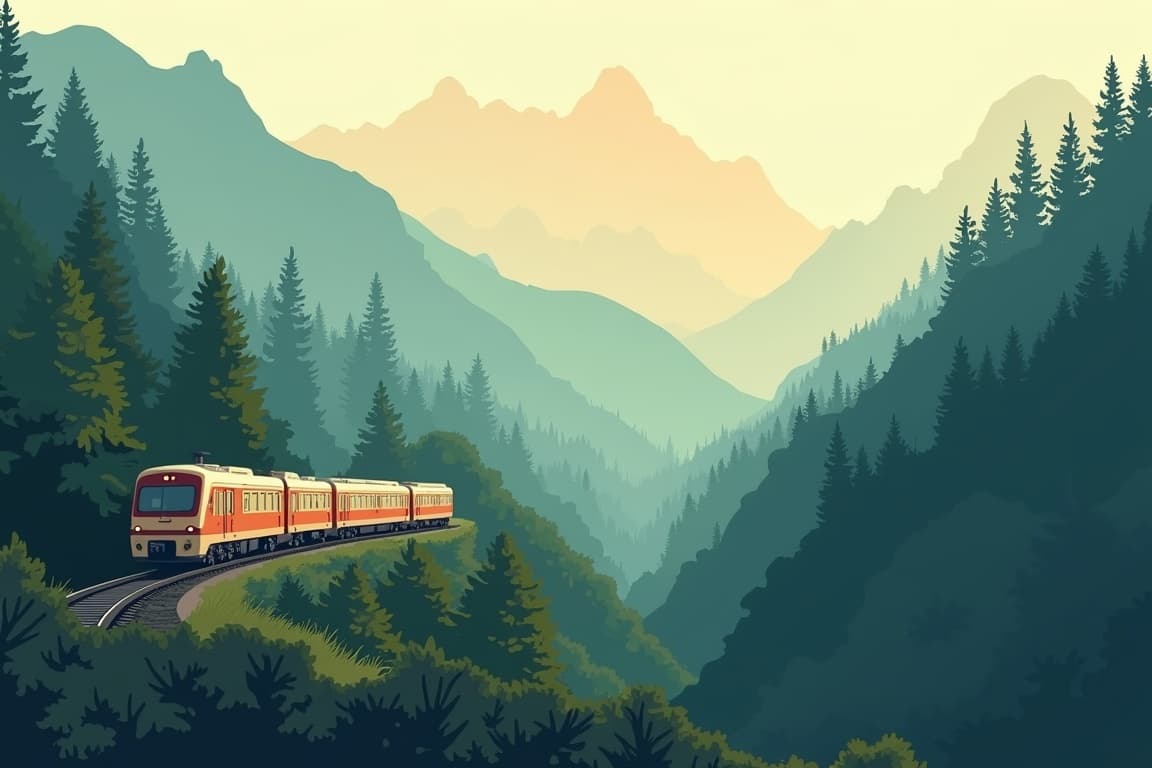 Illustration of Hiram Bingham, A Belmond Train