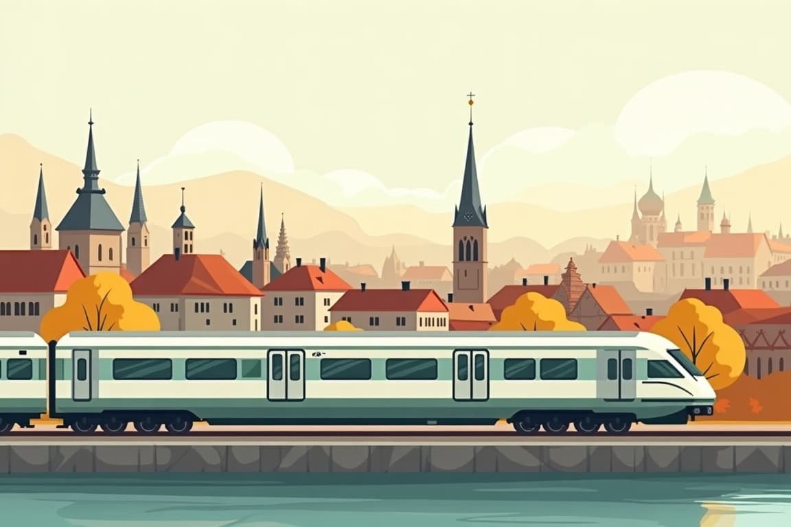 Illustration of Historic Cities of Poland