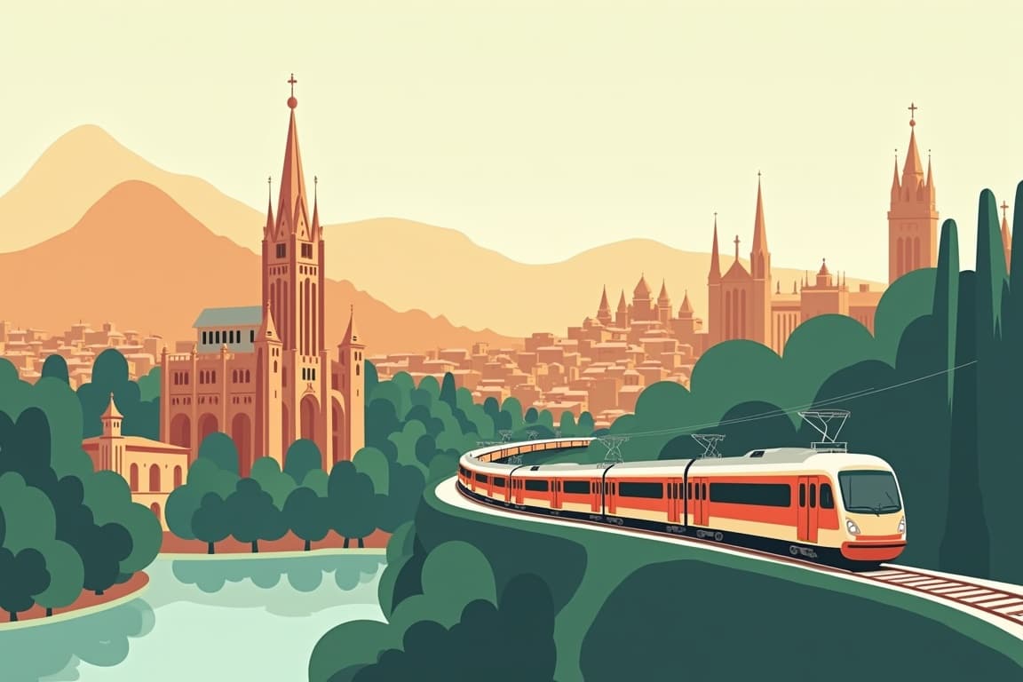 Illustration of Historic Cities of Spain