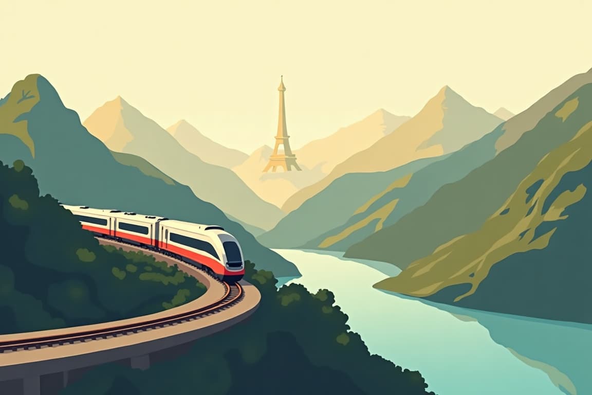 Illustration of Iconic Europe: Paris to Rome