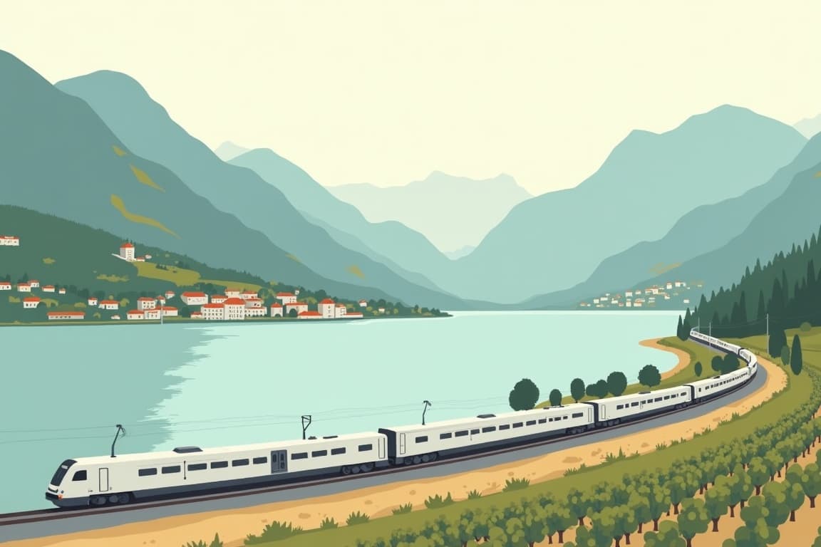 Illustration of Italian Lakes Discovery