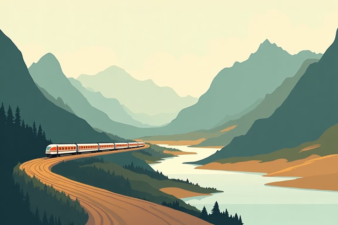 Illustration of Journey through the Clouds