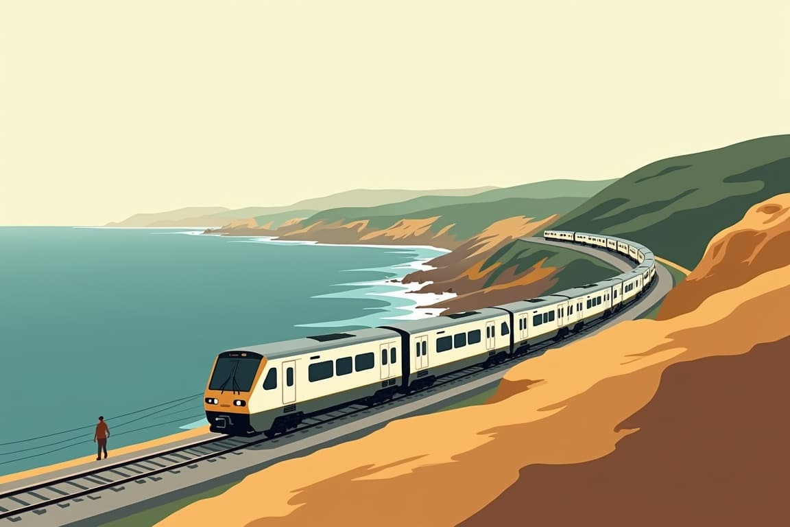 Illustration of La Coruna to Lisbon